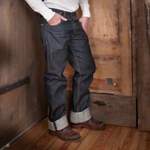 Pike Brothers 1937 Roamer 14oz Selvedge Denim Jeans (blue black) NWT